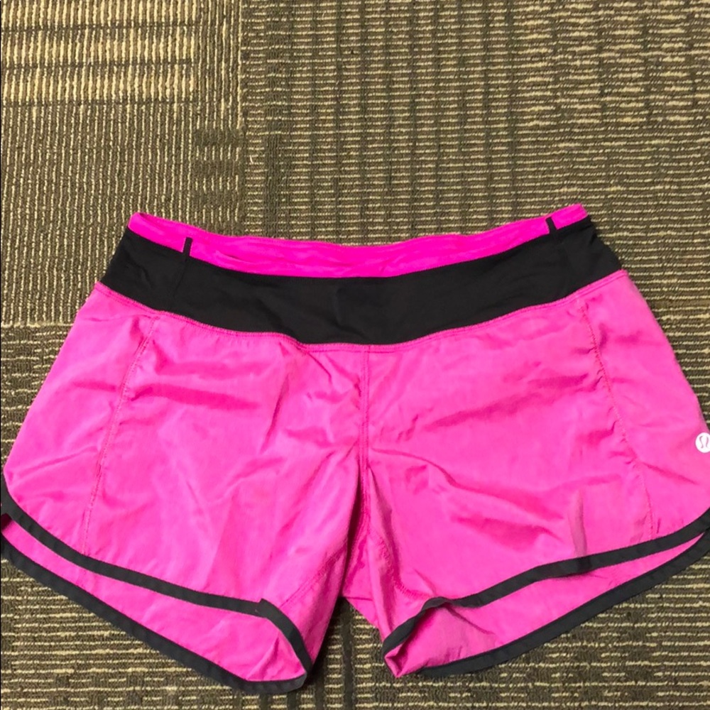 Lululemon pink shorts